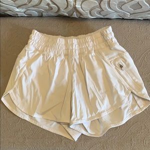 White Lululemon shorts